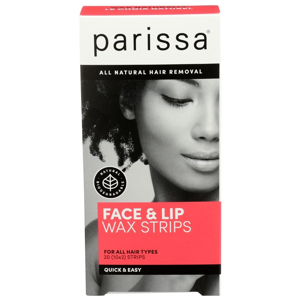 Parissa Quick and Easy Face and Lip Wax Strips, 20 count