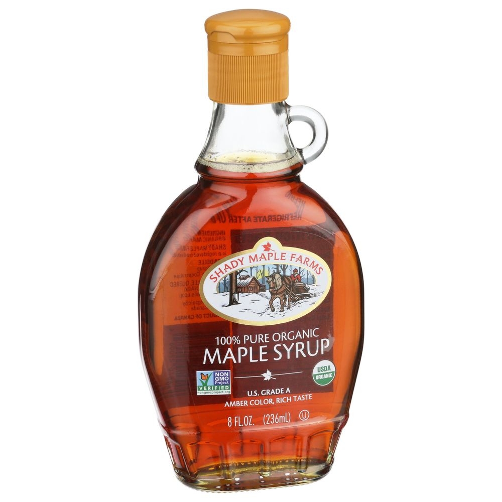 Shady Maple Farms Organic Amber Rich Taste Maple Syrup, 8 Ounce