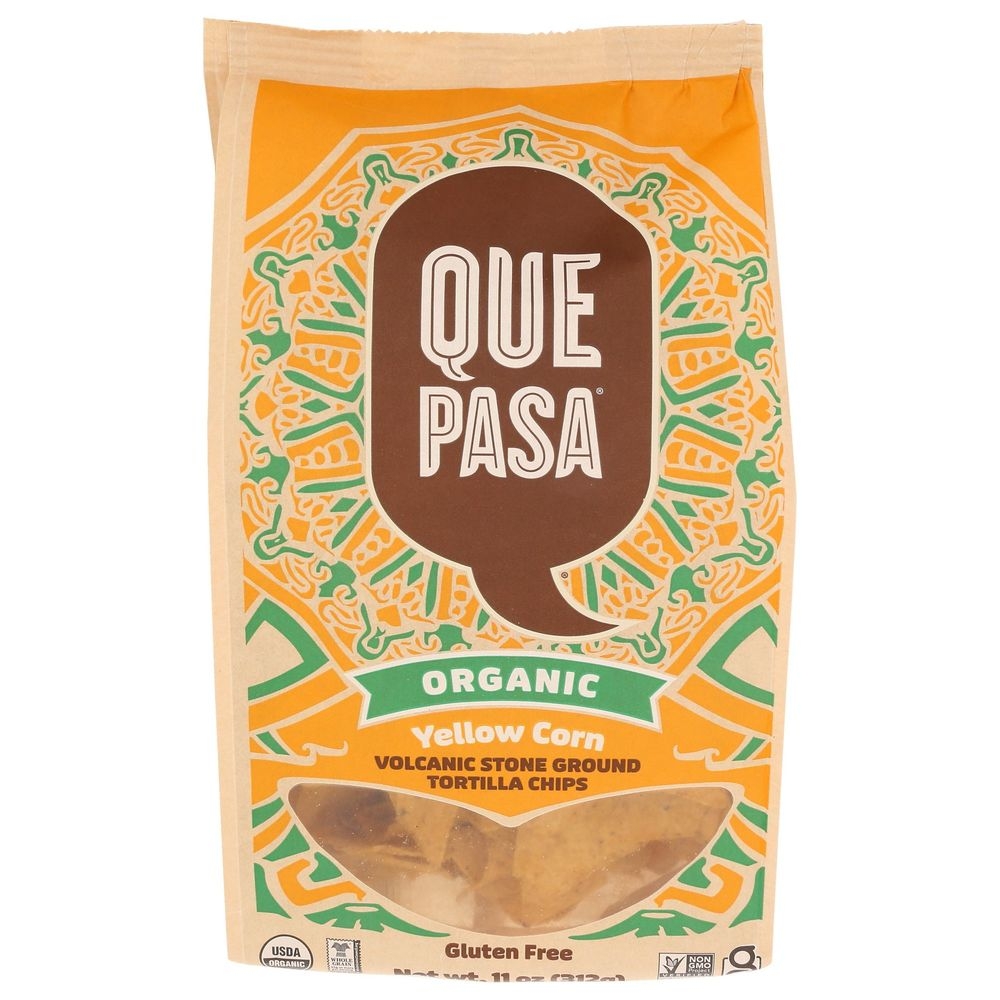 Que Pasa Organic Yellow Corn Tortilla Chips, 11 Ounce -- 6 per case
