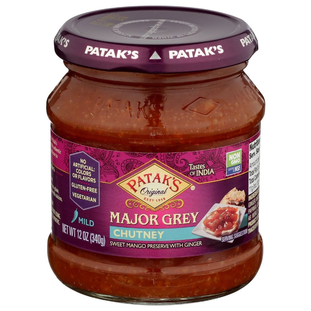 Pataks Mild Major Grey Chutney, 12 Ounce -- 6 per case