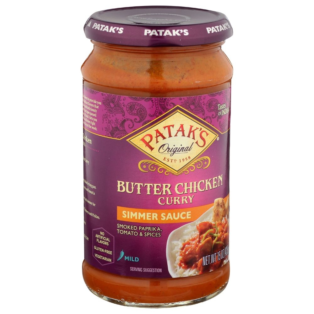 Pataks Mild Butter Chicken Curry Simmer Sauce, 15 Ounce -- 6 per case