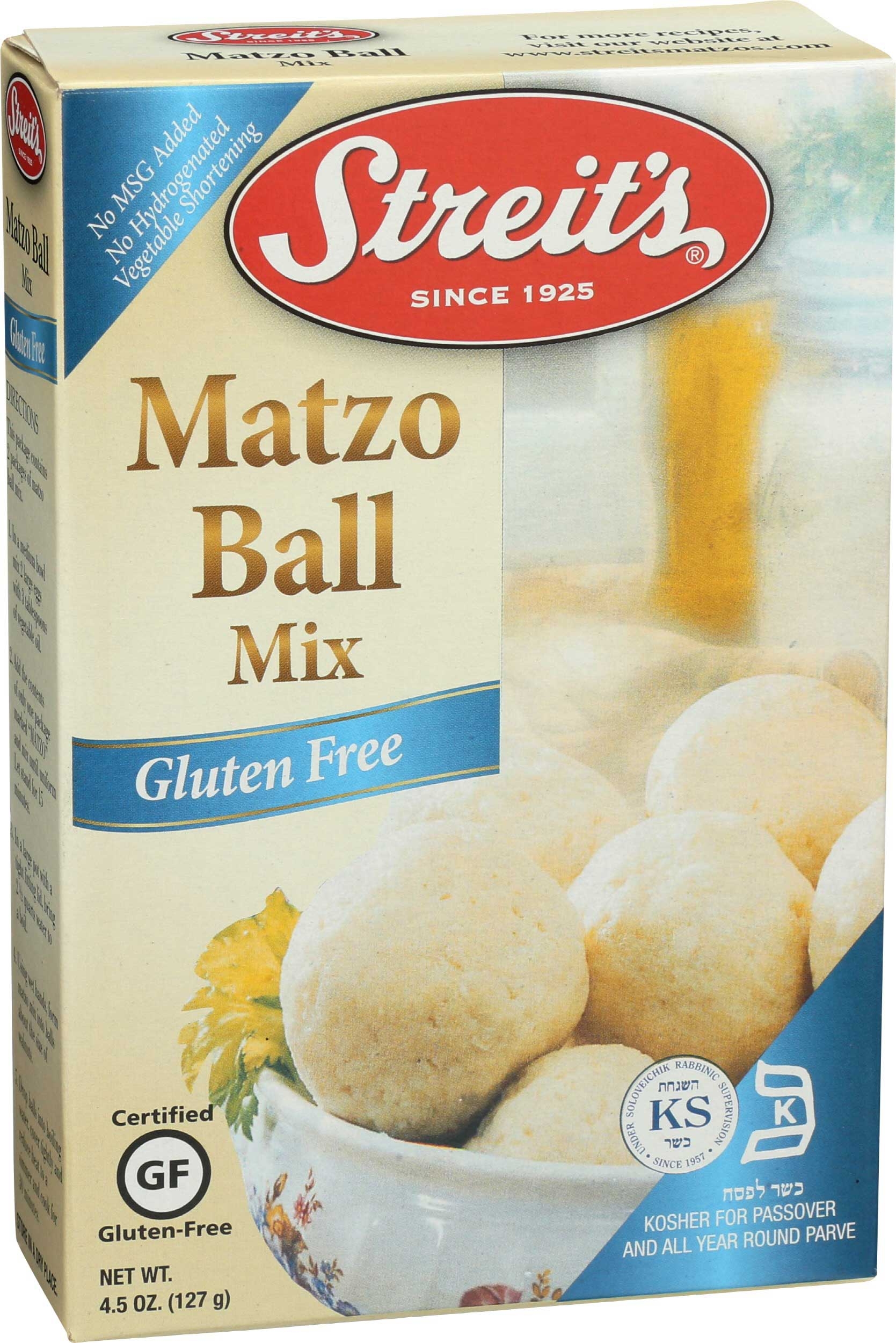 Streits Gluten Free Matzo Ball Mix, 4.5 Ounce -- 12 per case