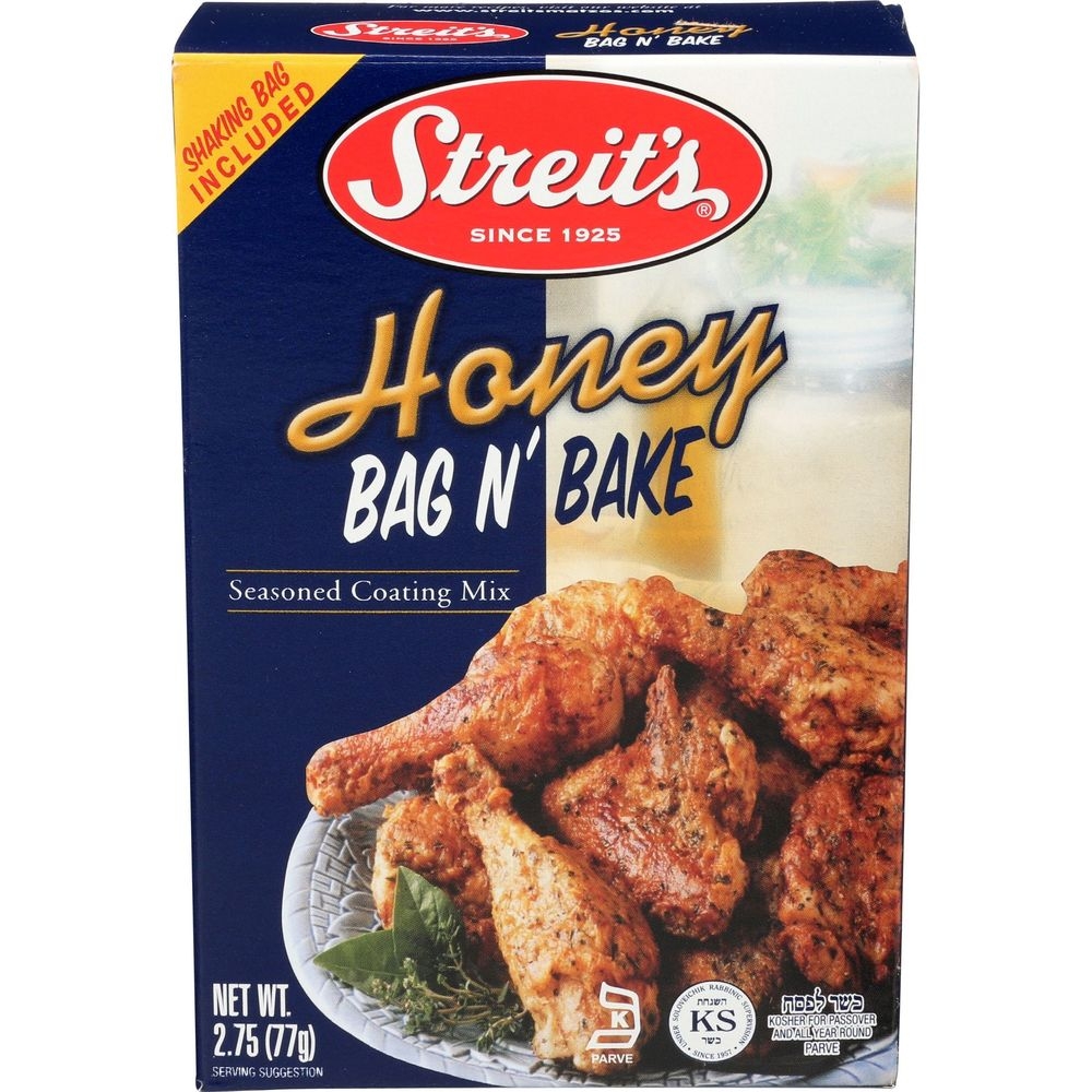 Streits Honey Bag and Bake Seasoned Coating Mix, 2.75 Ounce -- 12 per case