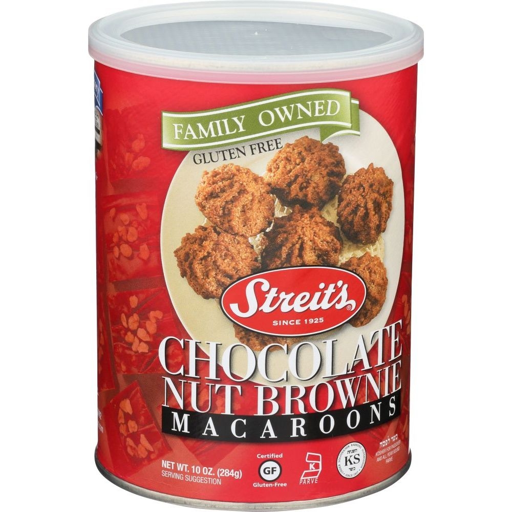 Streits Chocolate Brownie Macaroon, 10 Ounce -- 12 Per Case