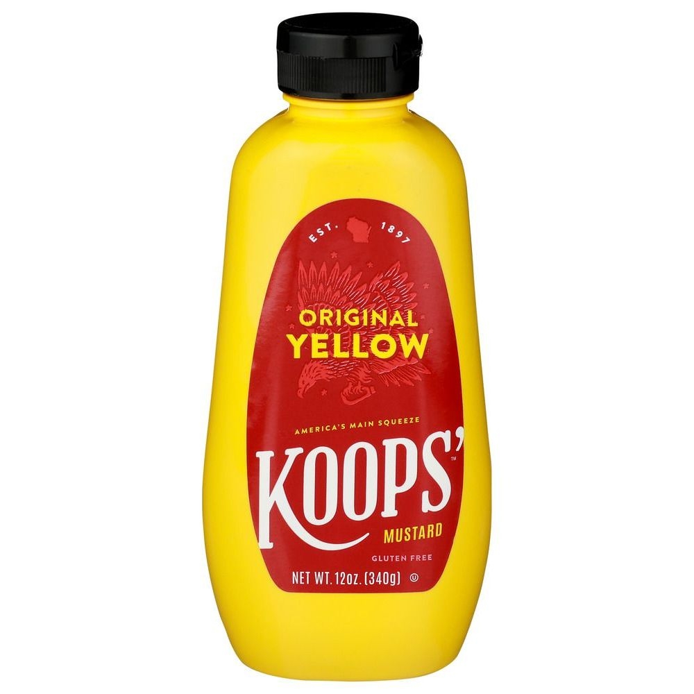 Koops Original Yellow Mustard, 12 Ounce -- 12 per case