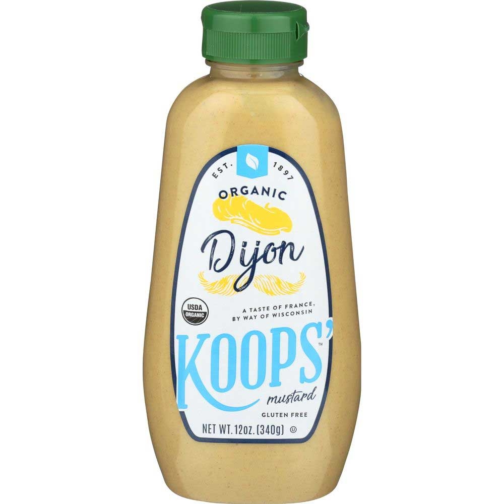 Koops Organic Gluten Free Dijon Mustard, 12 Ounce -- 12 per case