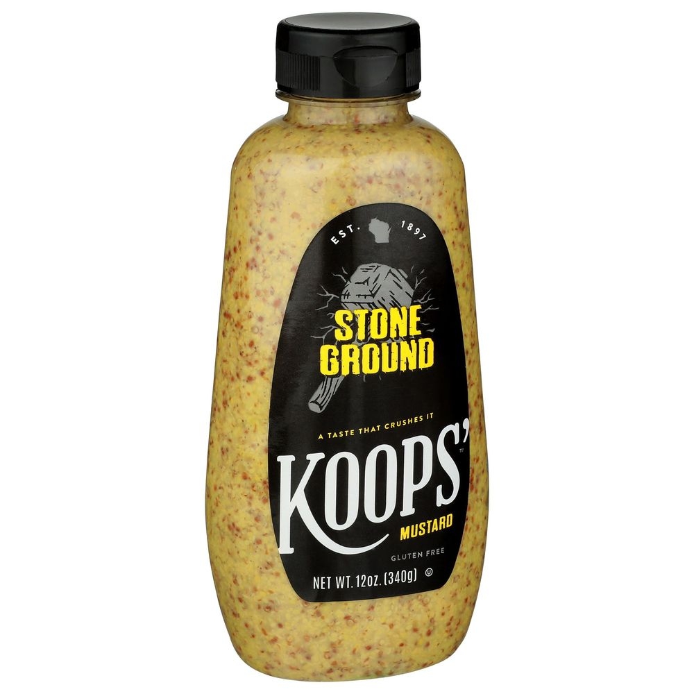 Koops Stone Ground Mustard, 12 Ounce -- 12 per case