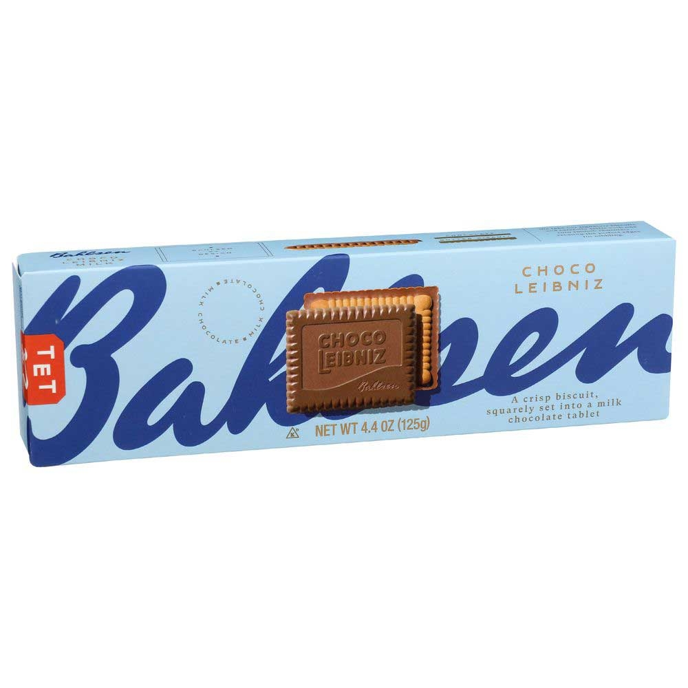 Bahlsen Choco Leibniz Milk Chocolate Cookies, 4.4 Ounce -- 12 per case.
