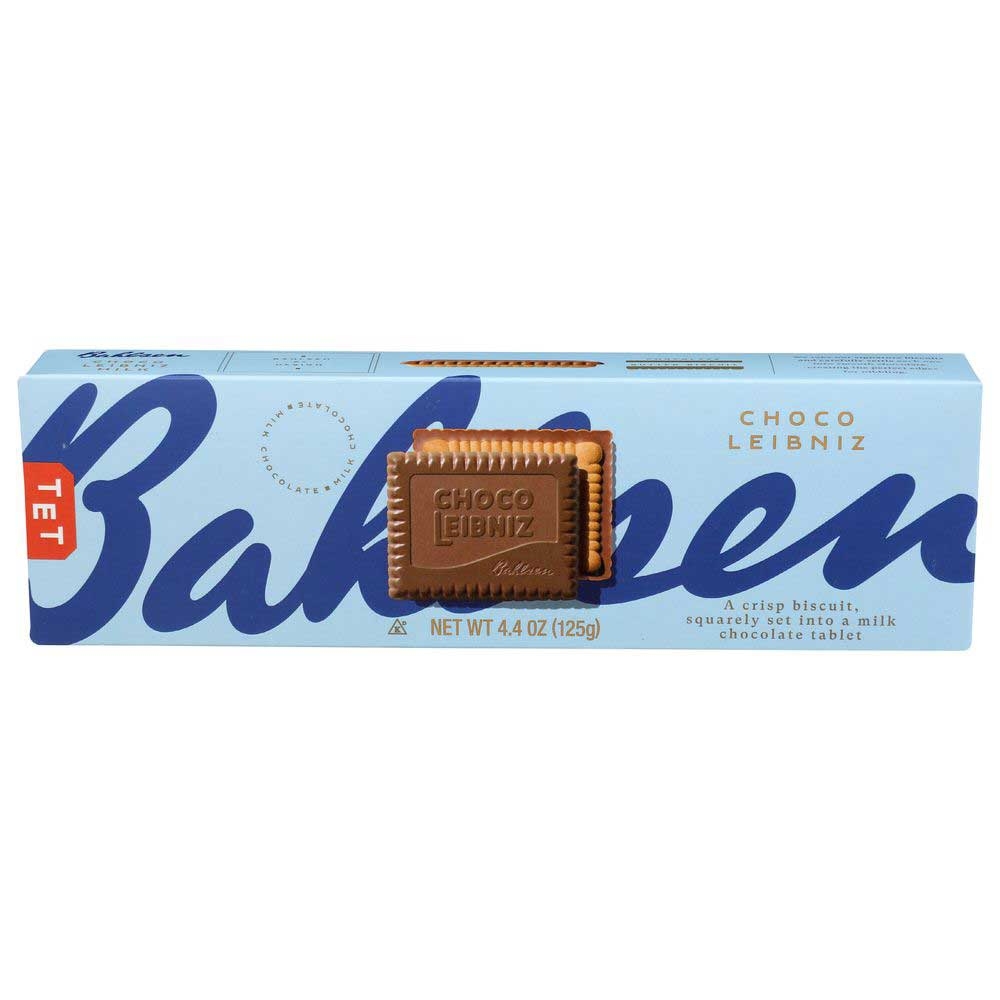 Bahlsen Choco Leibniz Milk Chocolate Cookies, 4.4 Ounce -- 12 per case.
