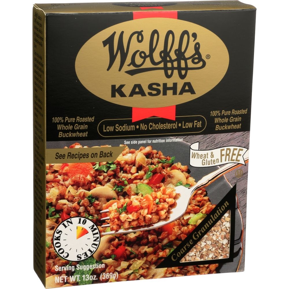 Wolffs Coarse Kasha Buckwheat, 13 Ounce -- 6 per case