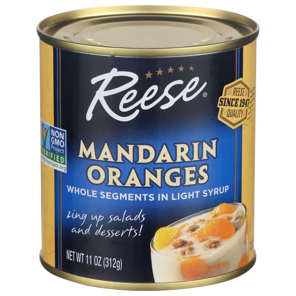 Reese Whole Fancy Mandarin Orange Segments, 11 Ounce -- 24 per case