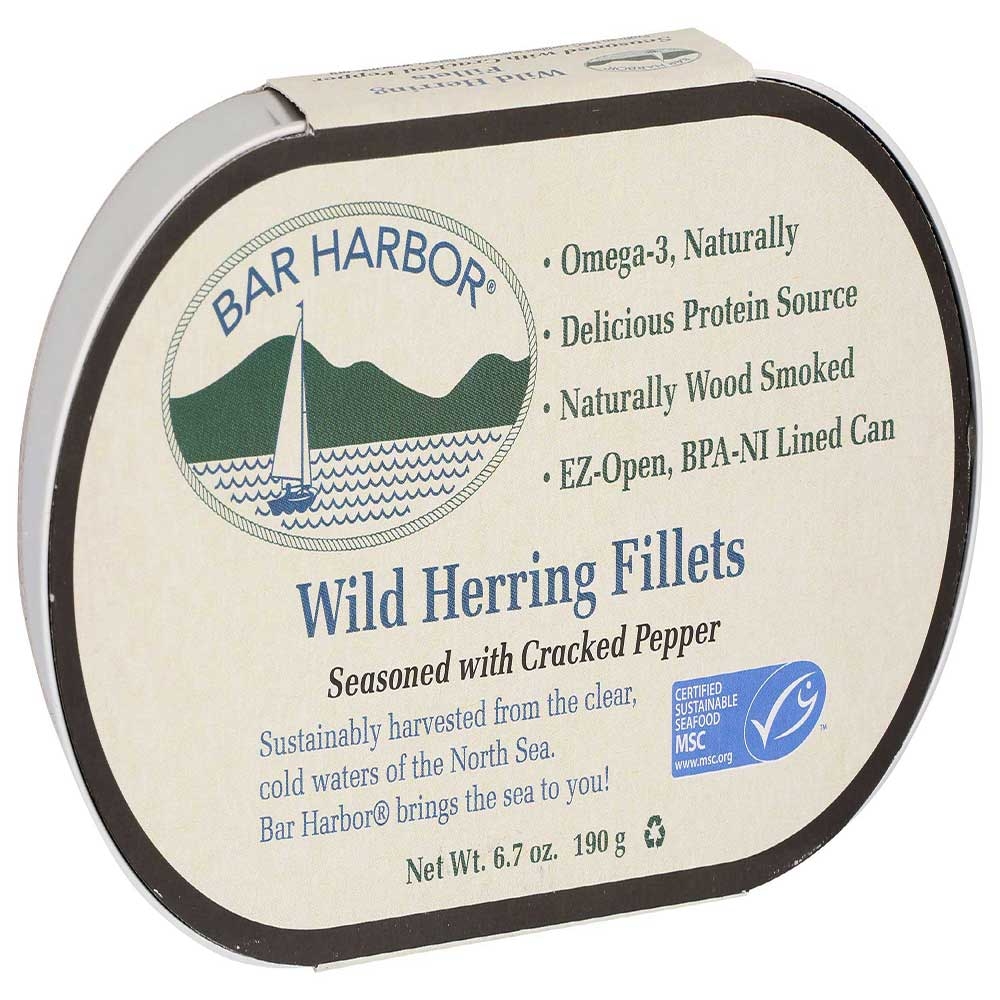 Bar Harbor Wild Herring Fillet with Cracked Pepper, 6.7 Ounce -- 12 per case