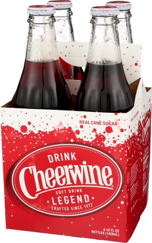 Cheerwine Soda, 4 count per pack -- 6 per case