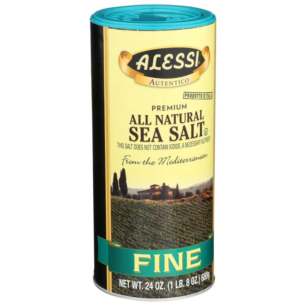 Alessi Fine Sea Salt, 24 Ounce -- 6 Per Case