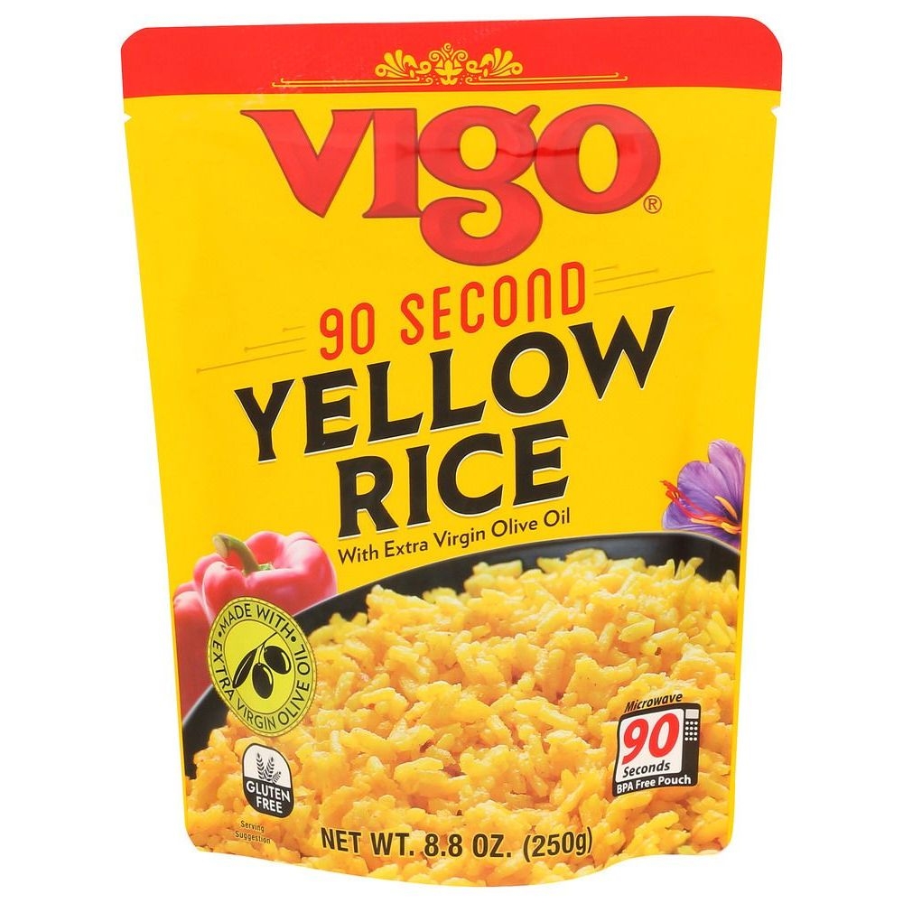 Vigo 90 Second Yellow Rice, 8.8 Ounce -- 12 per case