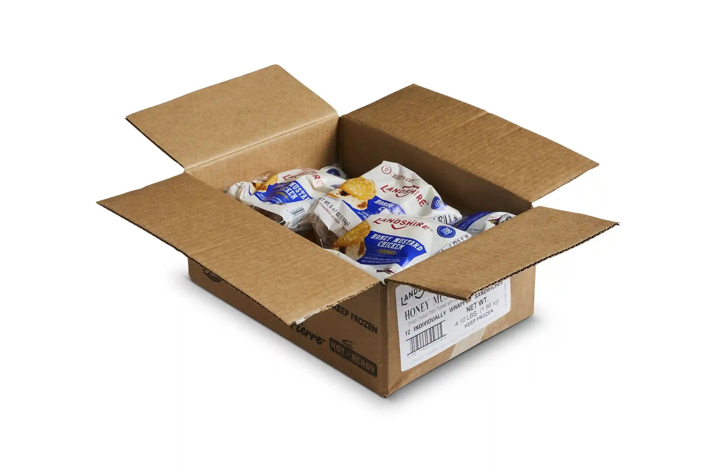 Landshire Fast Choice Honey Mustard Chicken Sandwich, 5.4 Ounce -- 12 per case.