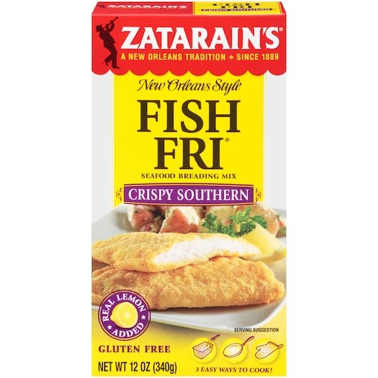Zatarains Fish Fri Crispy Southern Seafood Breading Mix, 12 Ounce -- 8 per case.