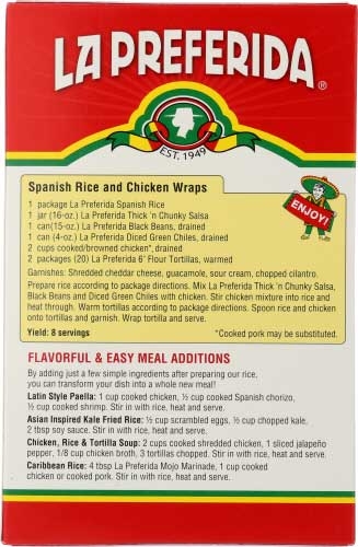 La Preferida Spanish Rice, 5.25 Ounce Box -- 9 per case