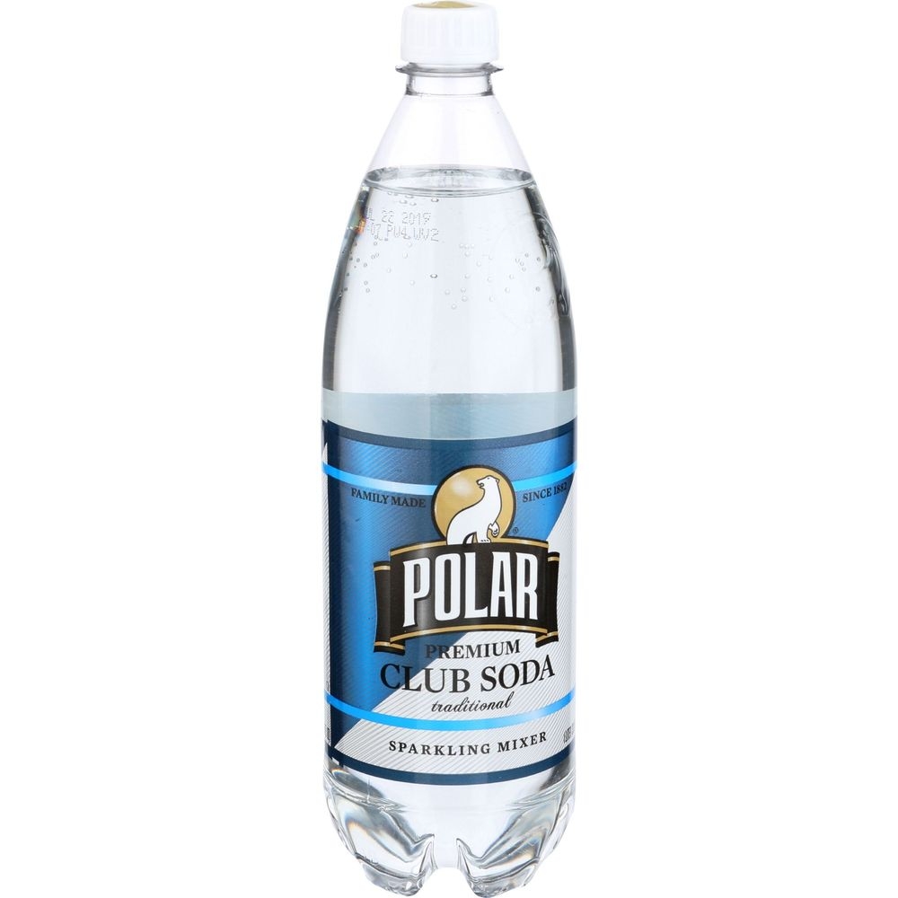 Polar Club Soda, 33.8 Fluid Ounce -- 12 per case