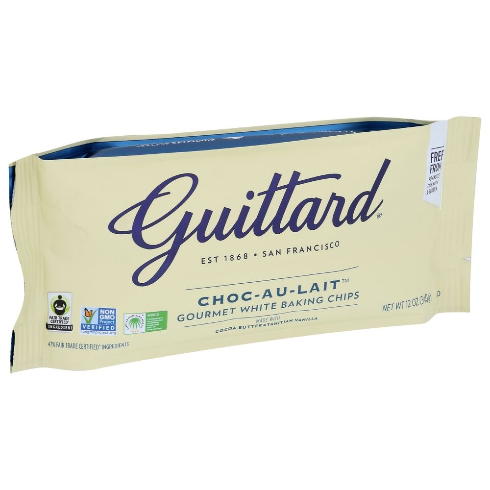 Guittard Choc Au Lait White Baking Chips, 12 Ounce -- 12 per case