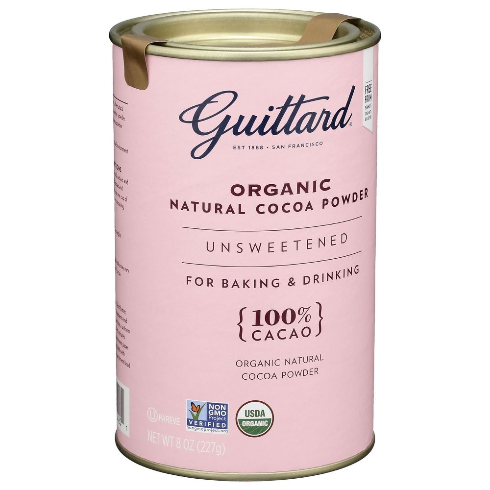 Guittard Organic Natural Unsweetened Cocoa Powder, 8 Ounce -- 9 per case