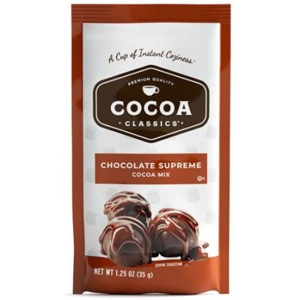 Cocoa Classics Chocolate Supreme Cocoa Mix, 1.25 Ounce -- 12 per case