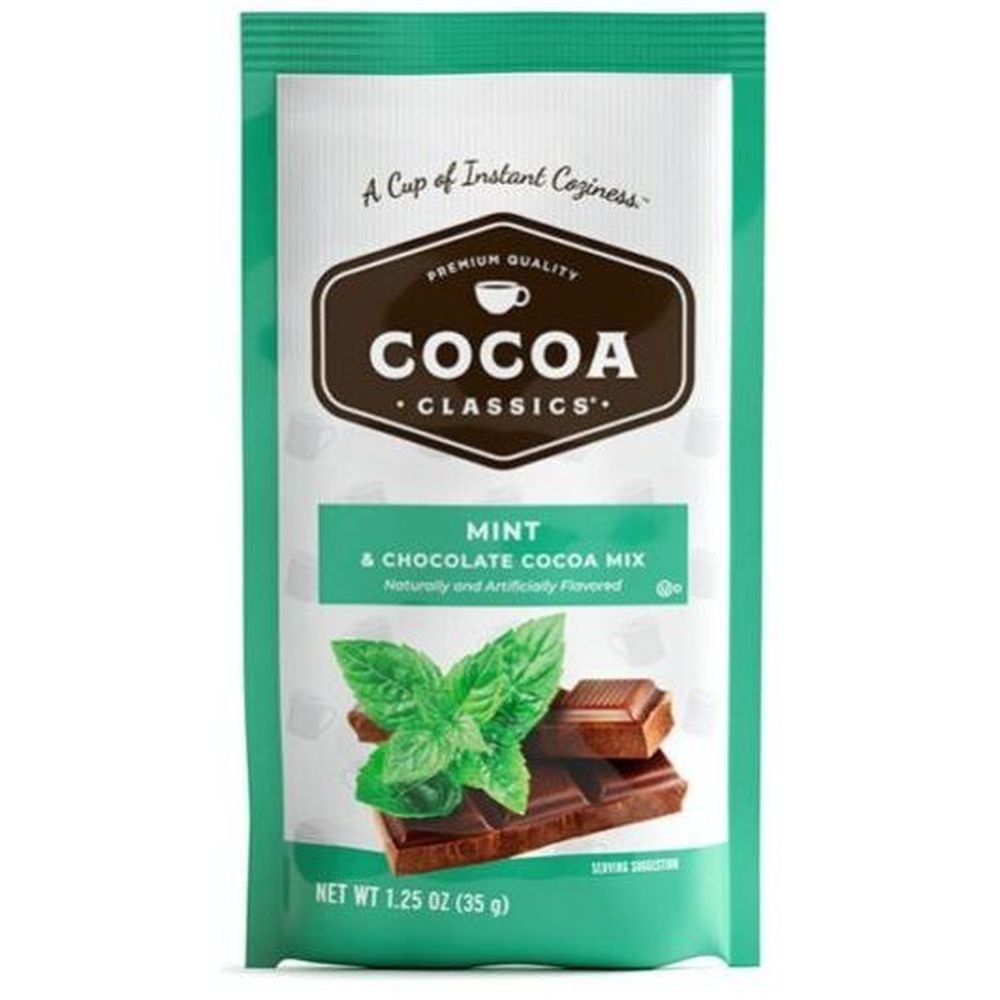 Cocoa Classics Mint and Chocolate Cocoa Mix, 1.25 Ounce -- 12 per case