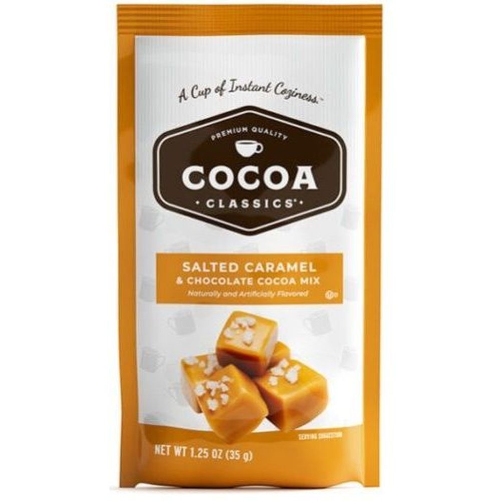 Cocoa Classics Salted Caramel and Chocolate Cocoa Mix, 1.25 Ounce -- 12 per case