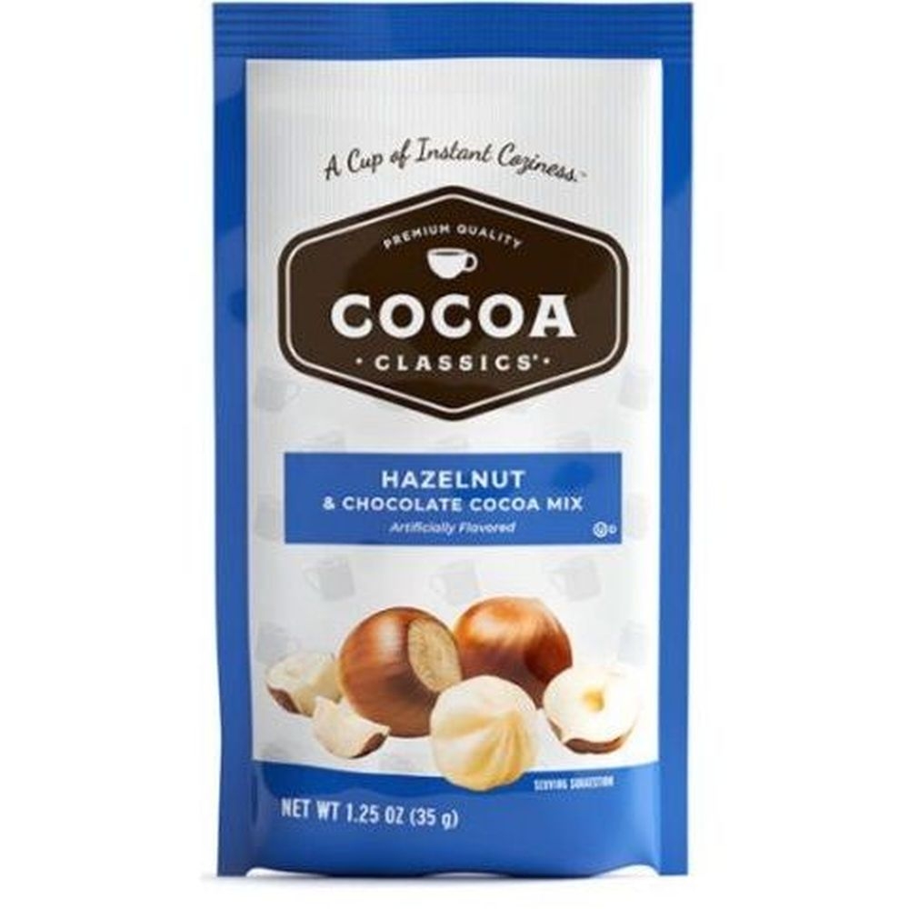 Cocoa Classics Hazelnut and Chocolate Cocoa Mix, 1.25 Ounce -- 12 per case