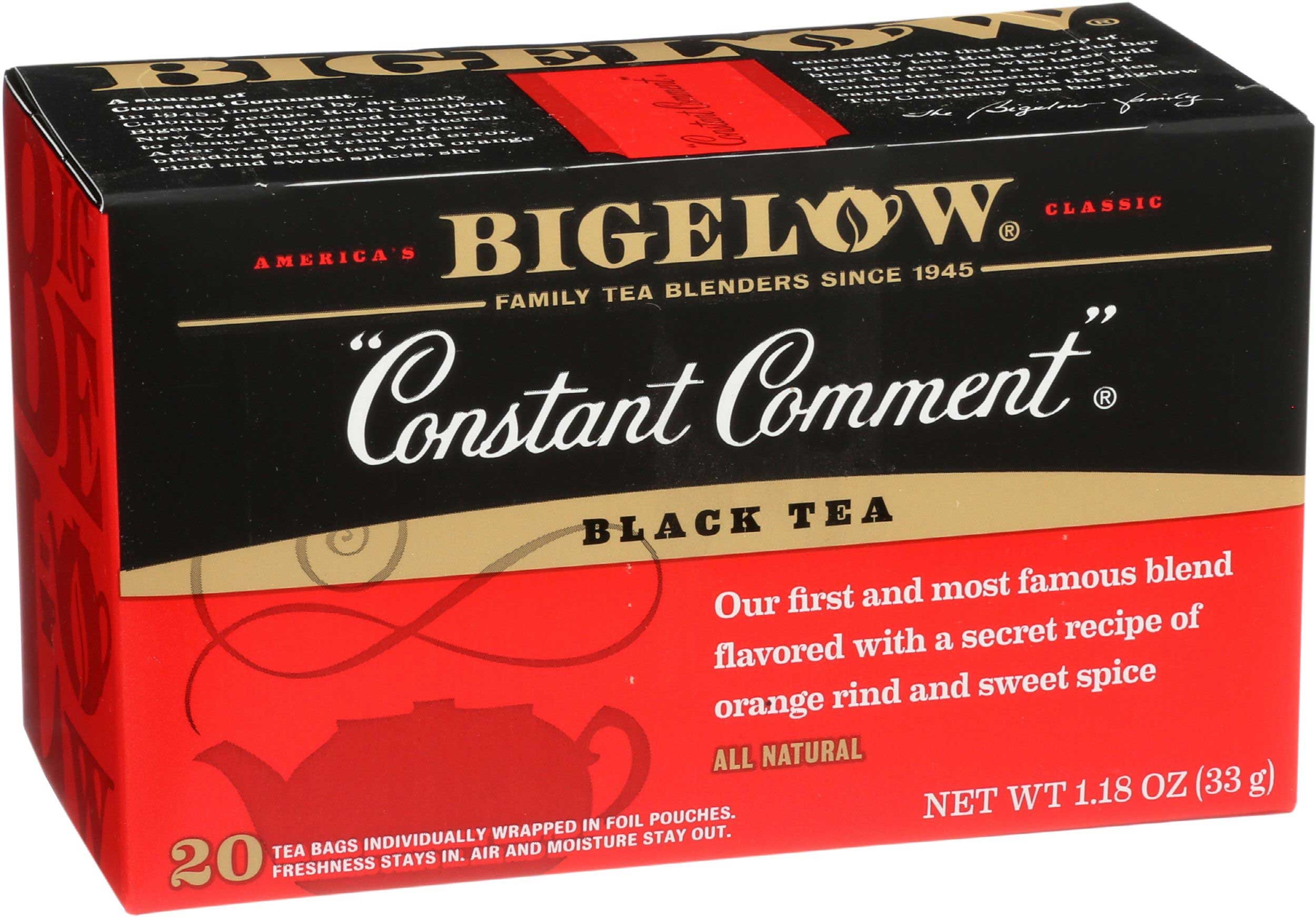 Bigelow Constant Comment Black Tea, 1.18 Ounce -- 6 per case