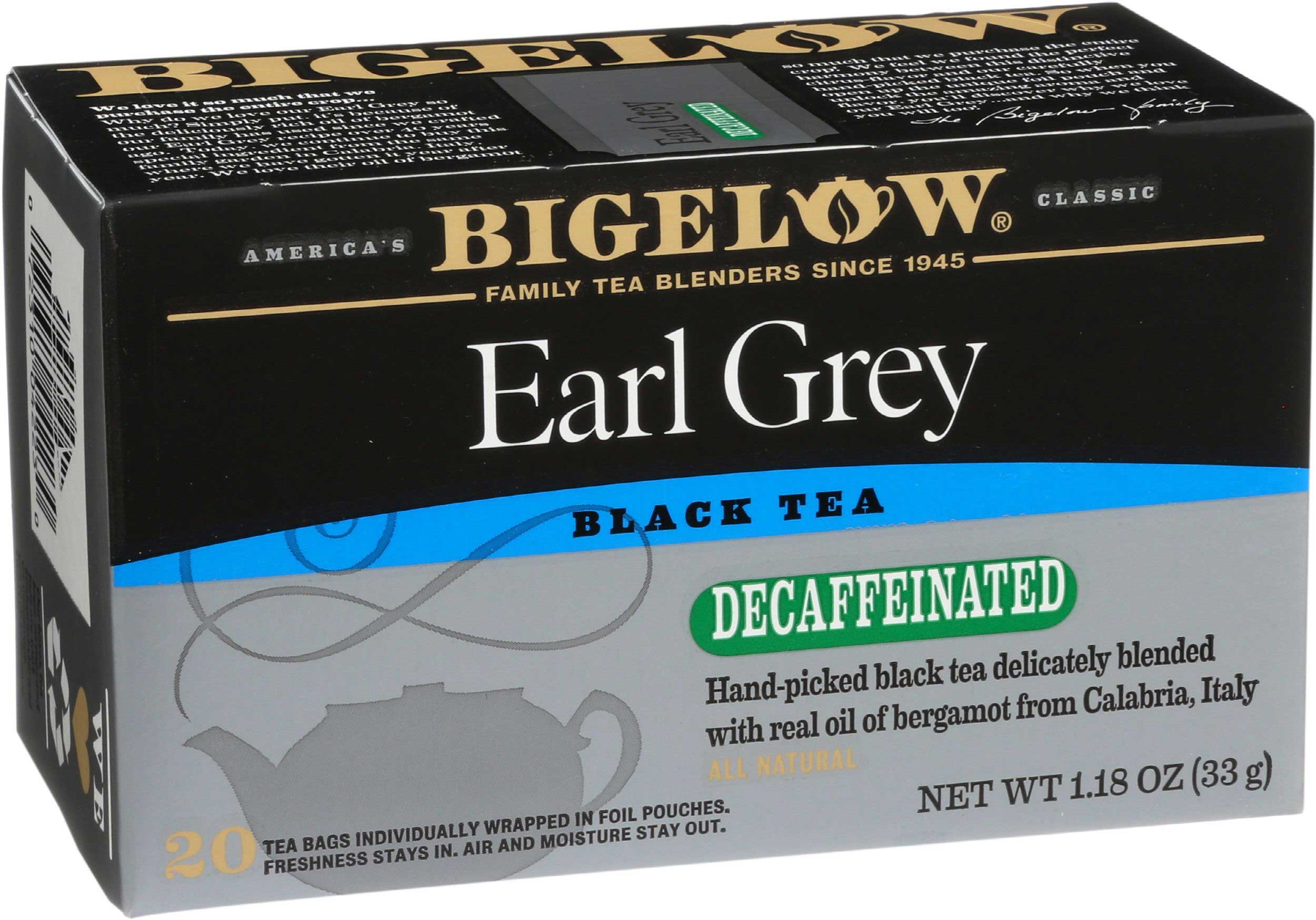 Bigelow Decaffeinated Black Tea, 1.18 Ounce -- 6 per case
