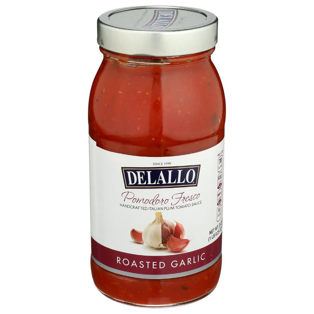 Delallo Pomodoro Fresco Roasted Garlic Sauce, 25.25 Ounce -- 6 per case
