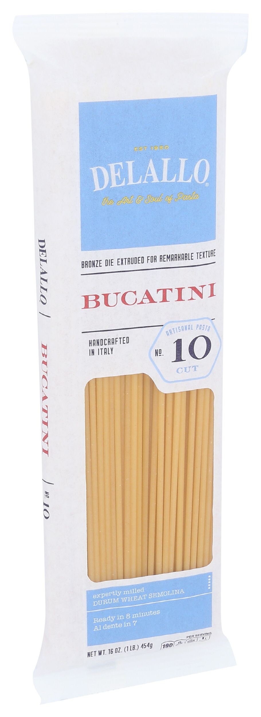 Delallo Number 10 Bucatini Pasta, 16 Ounce -- 16 per case