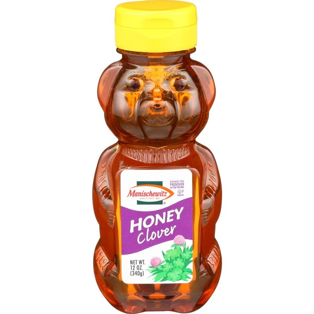 Manischewitz Clover Honey Squeeze Bear, 12 Ounce -- 12 per case
