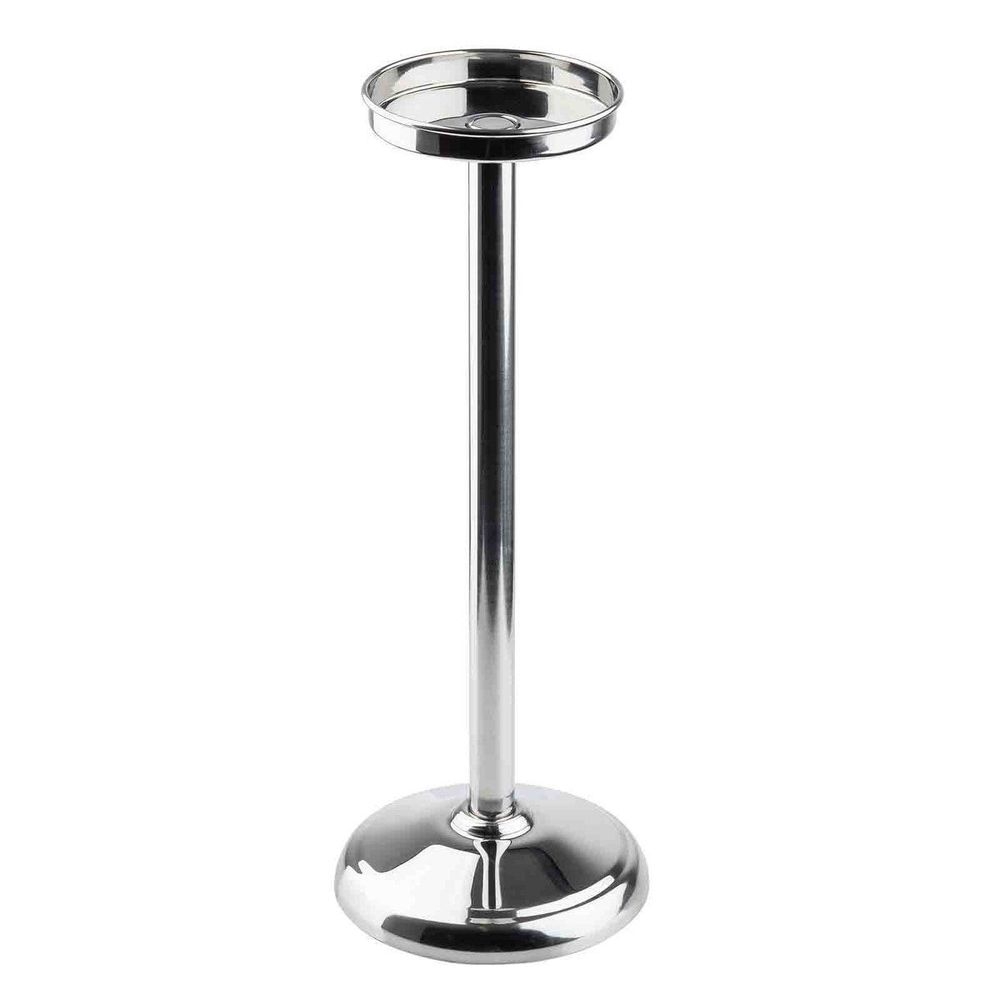Tablecraft Nickel Plated Brass Bucket Stand, 8.75 x 8.75 x 23.25 inch
