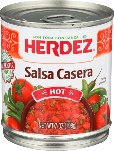 Herdez Red Casera Hot Salsa, 7 Ounce -- 12 per case