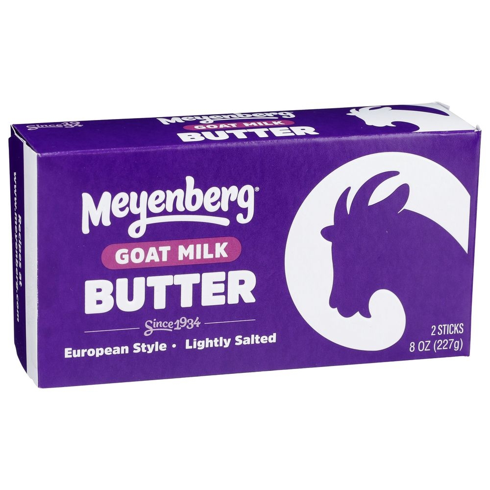 Meyenberg Lightly Salted Goat Milk Butter, 8 Ounce -- 12 per case