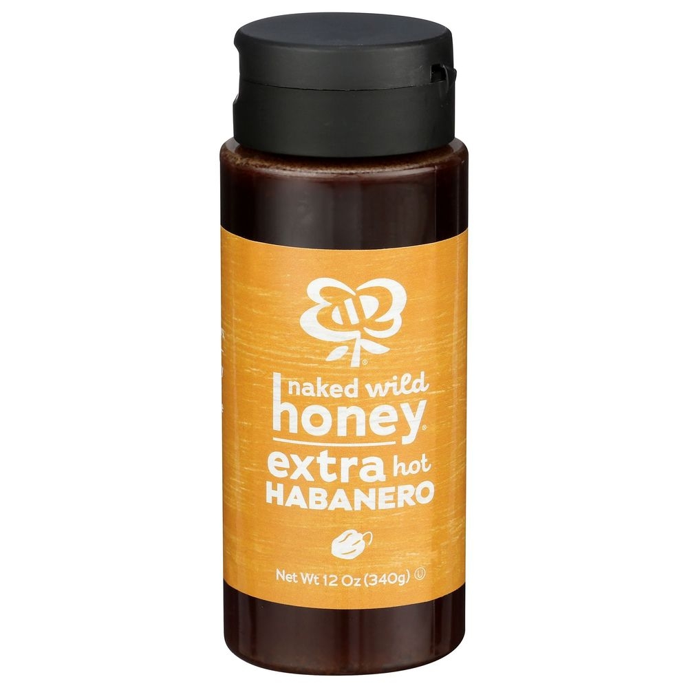 Naked Wild Honey Extra Hot Habanero Honey, 12 Ounce -- 6 per case