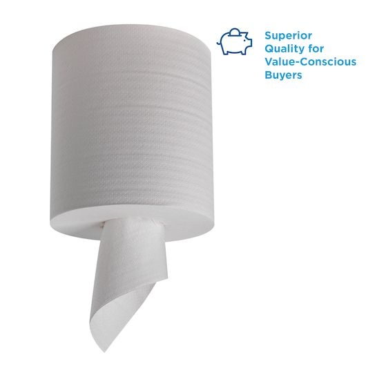 Georgia Pacific Professional 2-Ply Center-Pull Perforated Wipers, 8 1/4 x 12, 520/Roll, 6 Rolls/Carton