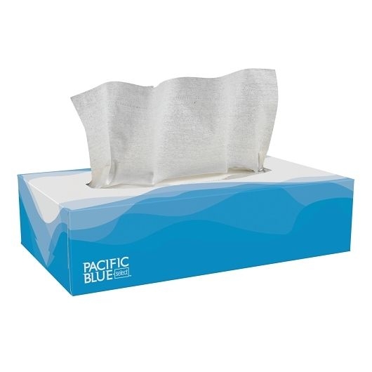 Georgia Pacific Professional Facial Tissue, Flat Box, 100 Sheets/Box, 30 Boxes/Carton