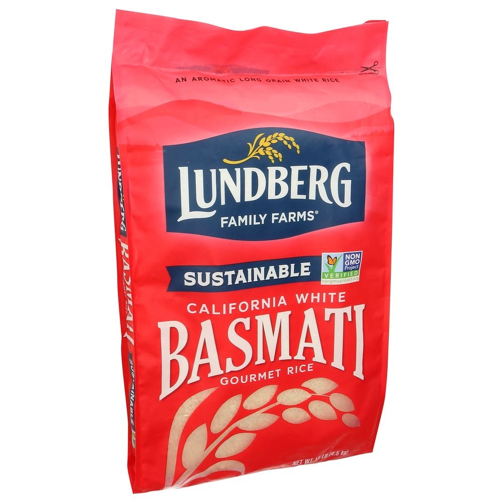 Lundberg Family Farms California White Basmati Rice, 10 Pound