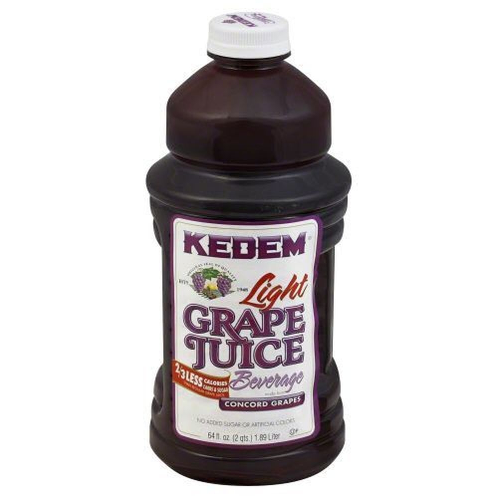 Kedem Lite Concord Grape Juice, 64 Fluid Ounce -- 8 per case