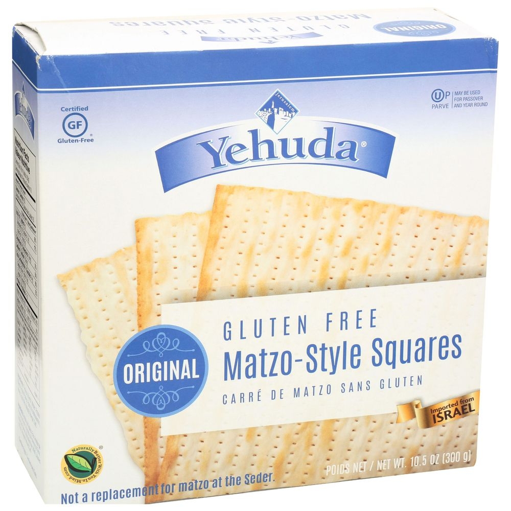 Yehuda Original Gluten Free Matzo Style Squares, 10.5 Ounce -- 12 per case