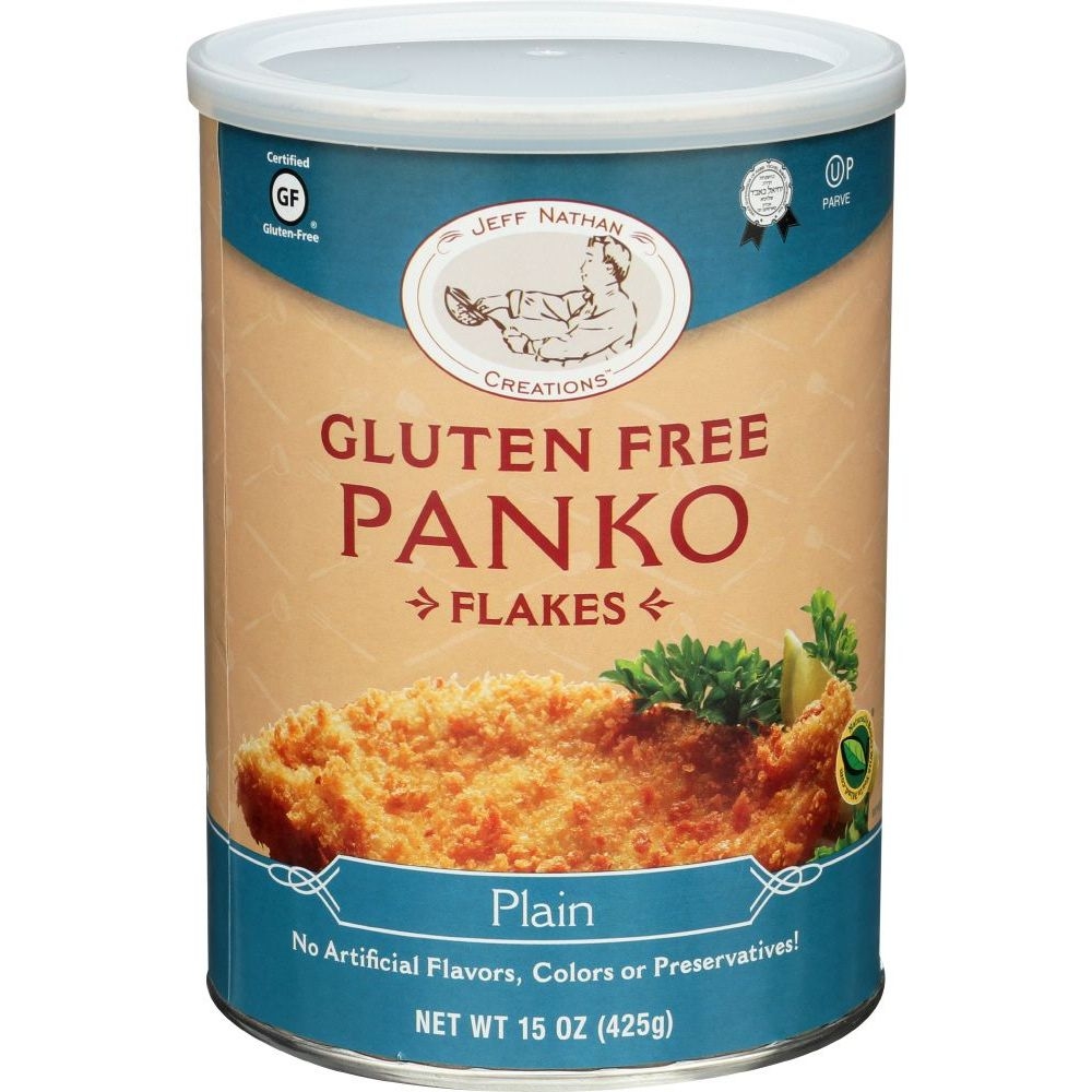 Jeff Nathan Creations Gluten Free Plain Panko Flakes, 15 Ounce -- 12 per case
