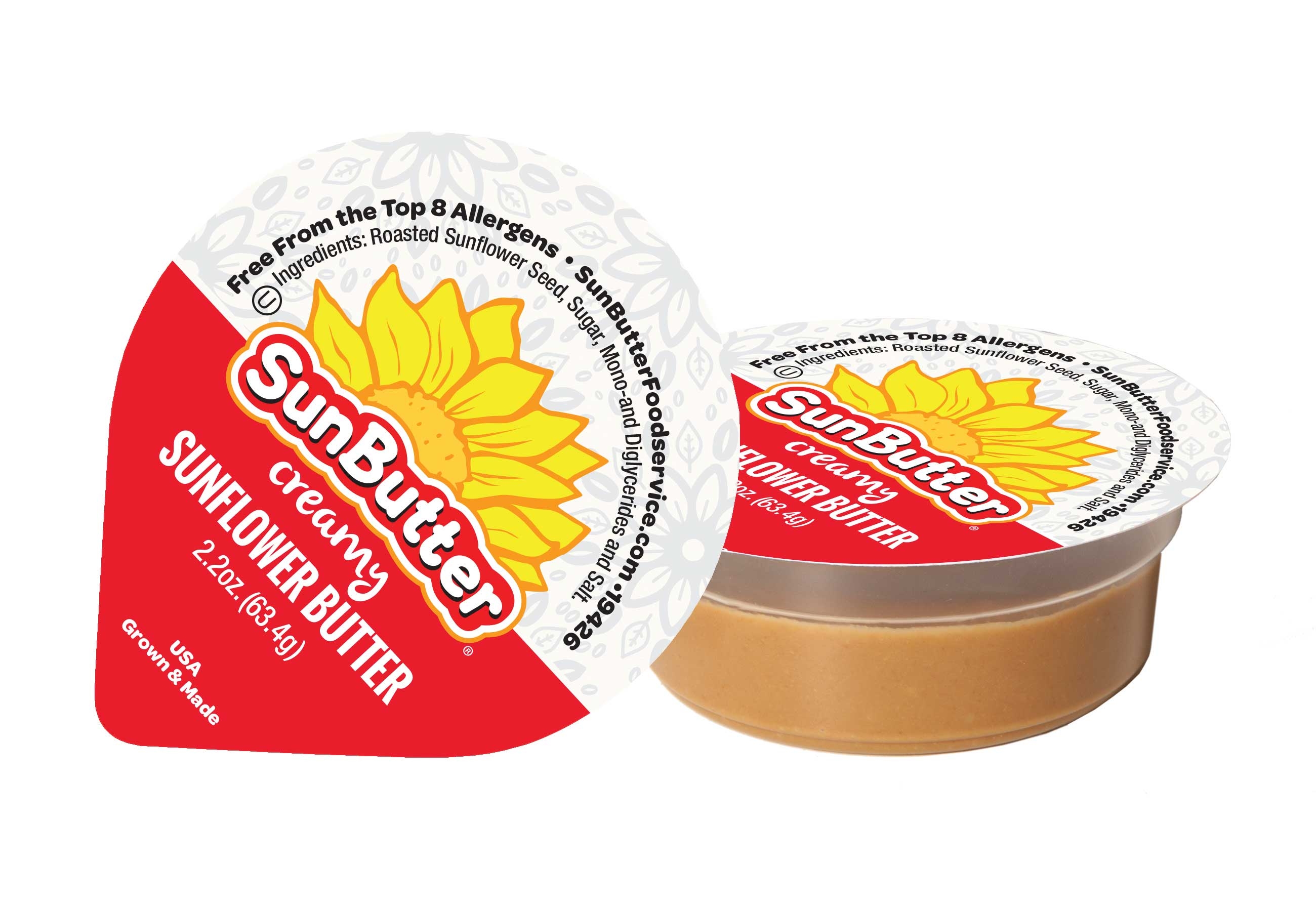 SunButter Creamy Sunflower Spread, 2.2 Ounce -- 140 per case.