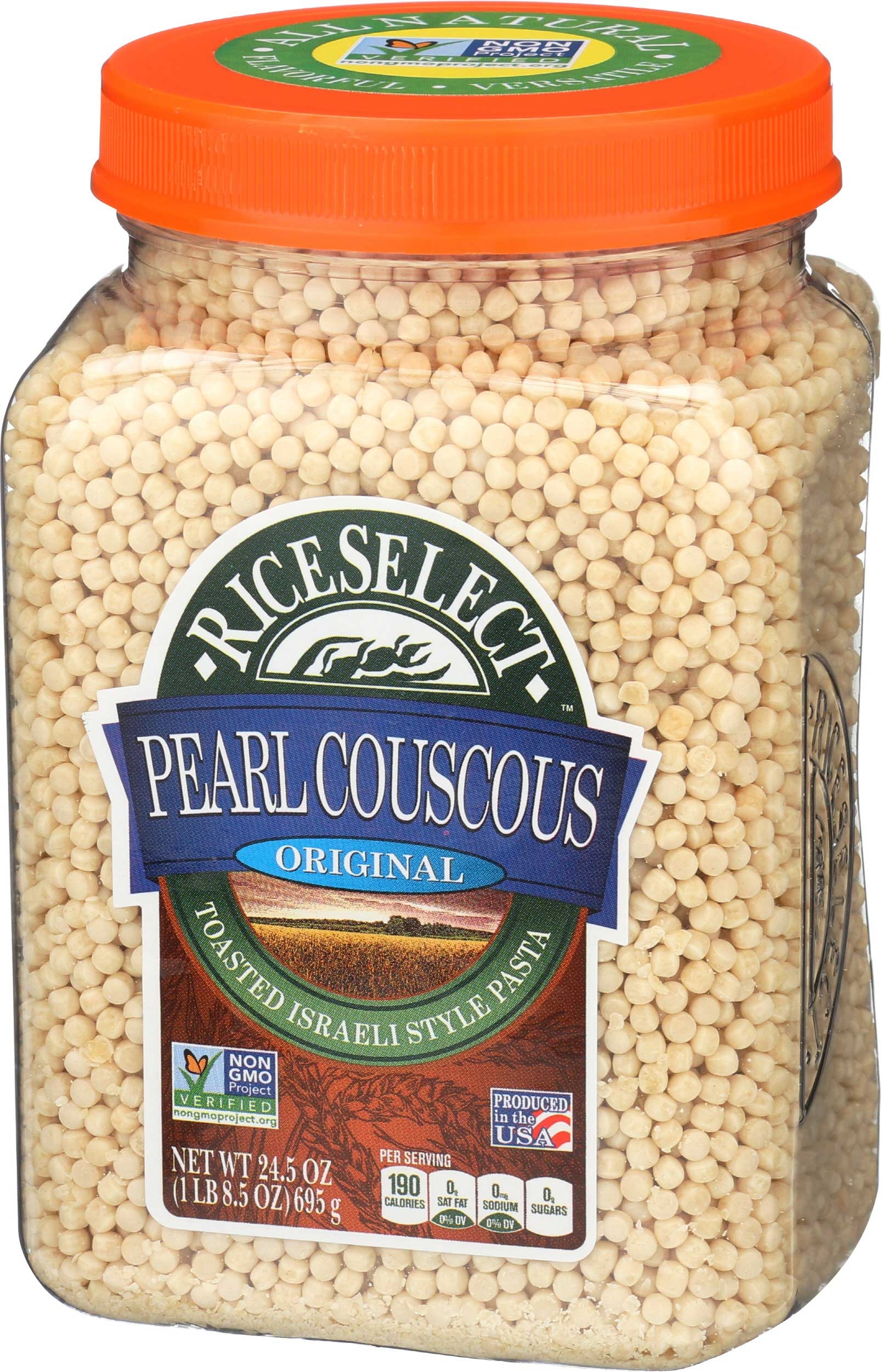 Rice Select Plain Pearl Couscous, 24.5 Ounce -- 4 per case