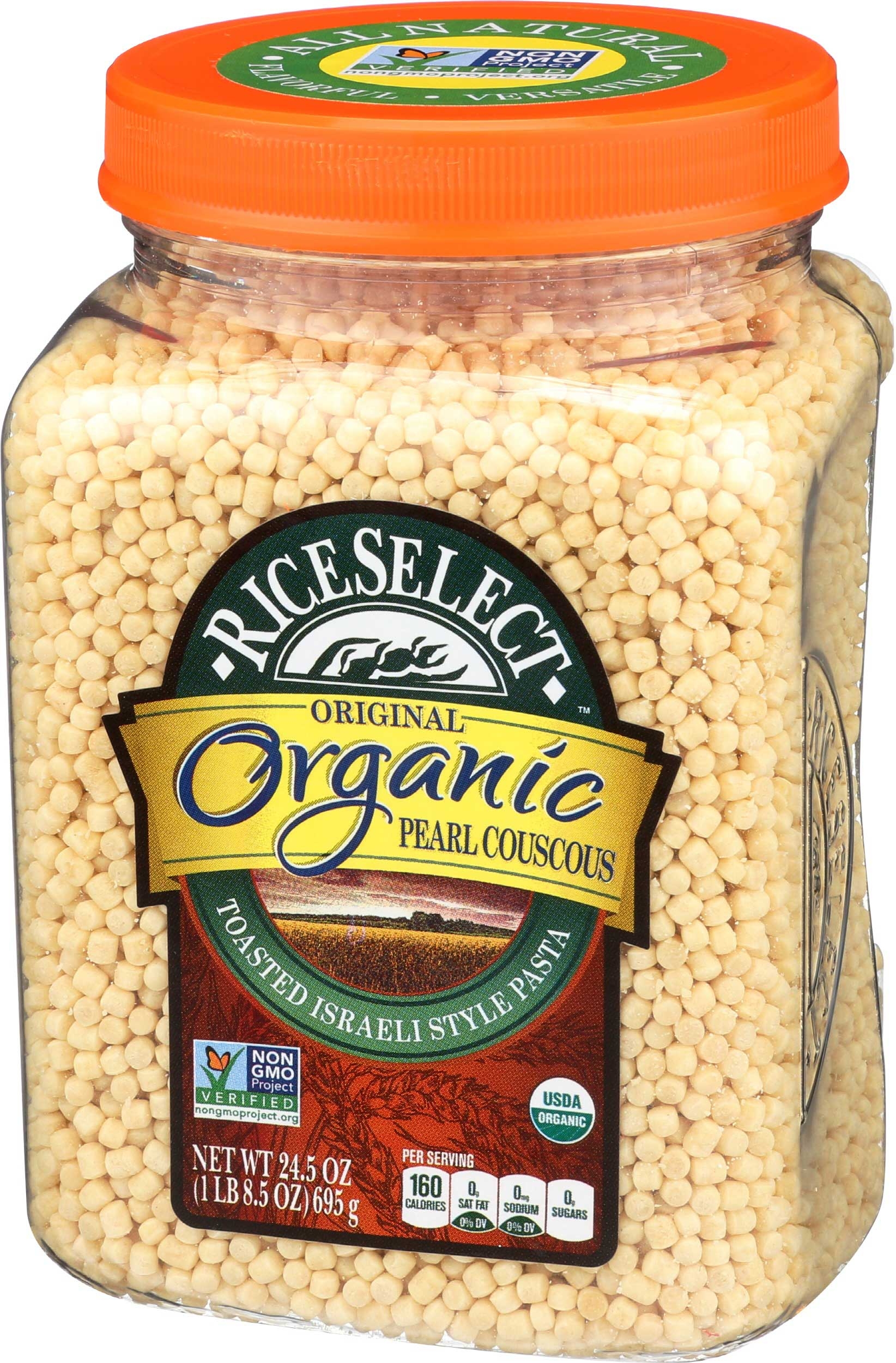 Rice Select Organic Plain Pearl Couscous, 24.5 Ounce -- 4 per case