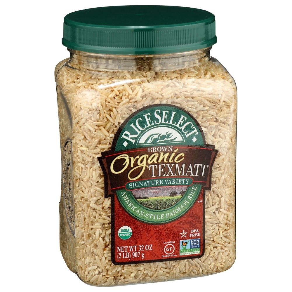 RiceSelect Organic Texmati Brown Basmati Rice, 32 Ounce -- 4 per case