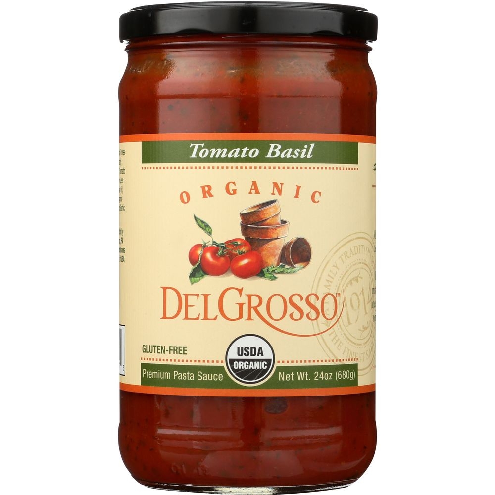 Delgrosso Organic Tomato Bail Pasta Sauce, 24 Ounce -- 12 per case