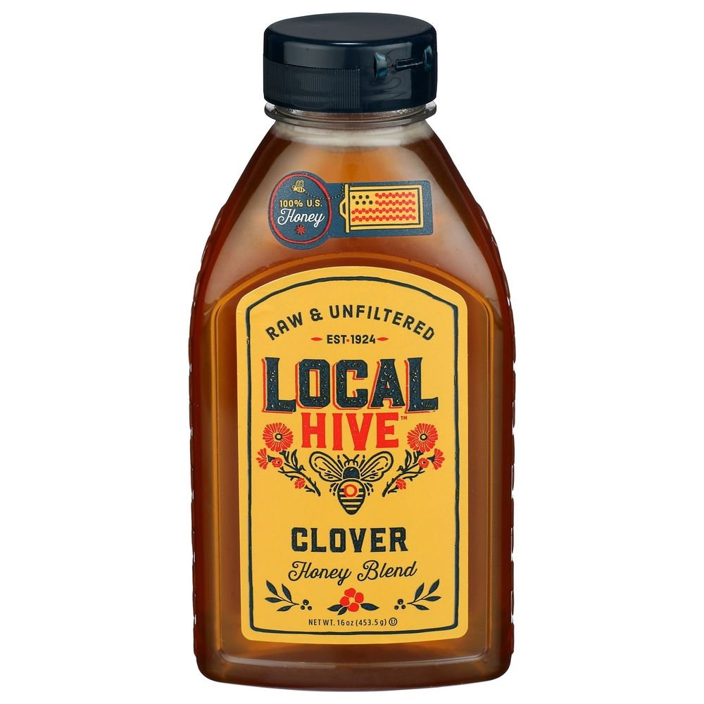 Local Hive Clover Raw and Unfiltered Honey, 16 Ounce -- 6 per case